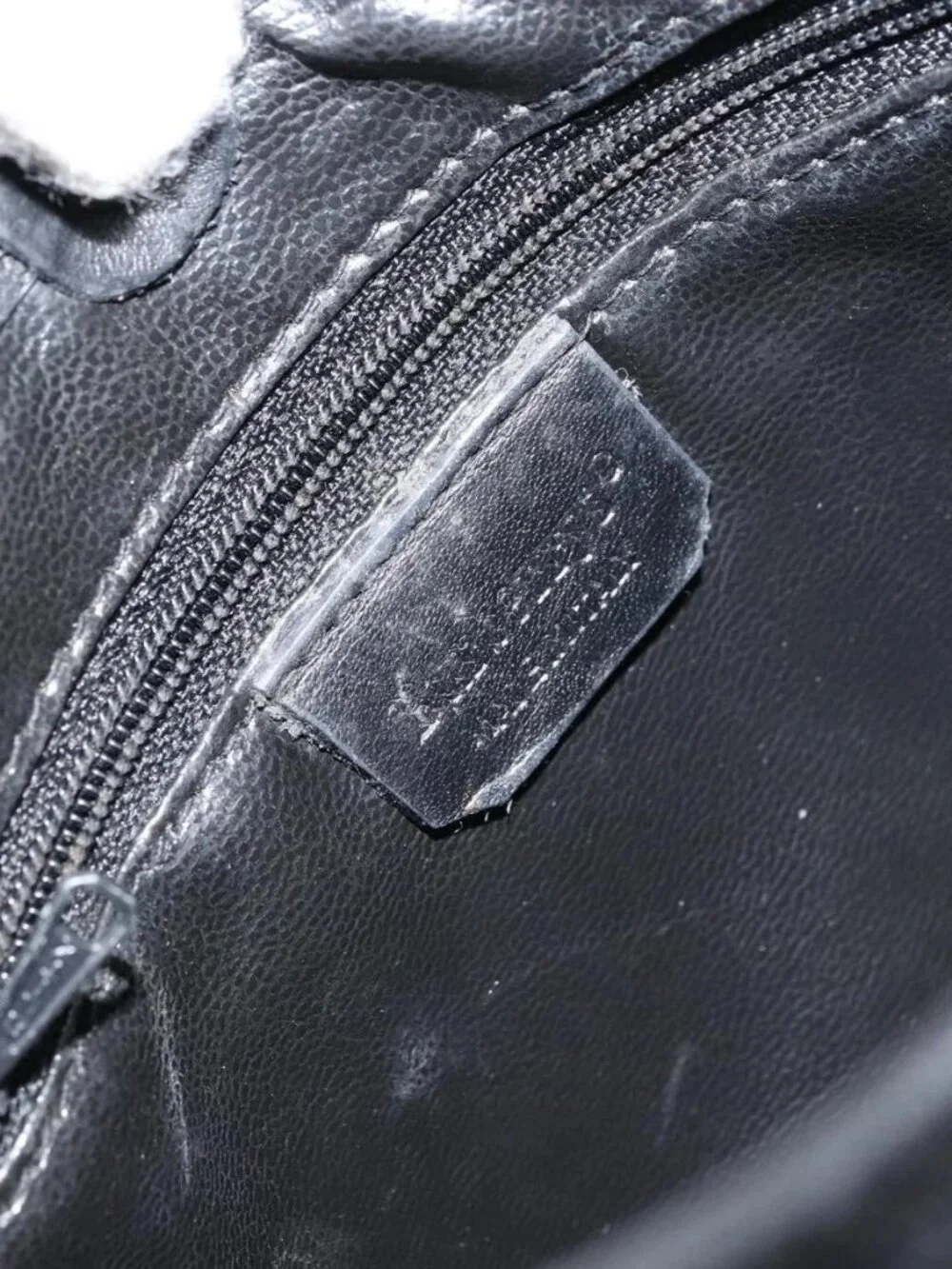 Burberrys Nova Check Hand Bag Leather Canvas Black Gold Auth gh1496 - Picture 10 of 16